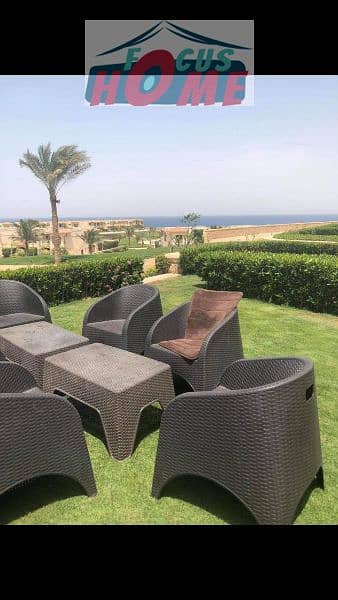 3 Bedroom Chalet for Rent in Ain Sukhna, Suez - شالية للايجار ارضي حديقة في لافيستا السخنة بجوار تلال lavista sokhna
