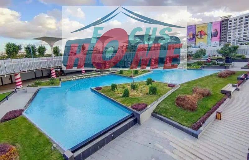 ستوديو ارضي بحديقة للايجار في بورتو نيو كايرو التجمع نيوم Porto New Cairo Nyoum