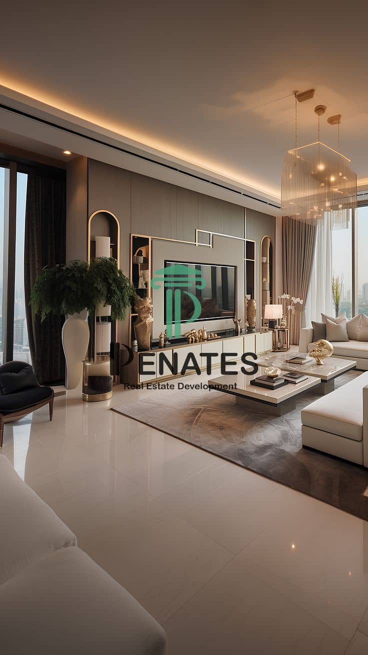 9 A stunningly curated luxury modern interior for a large apartment living room in Dubai. jpeg