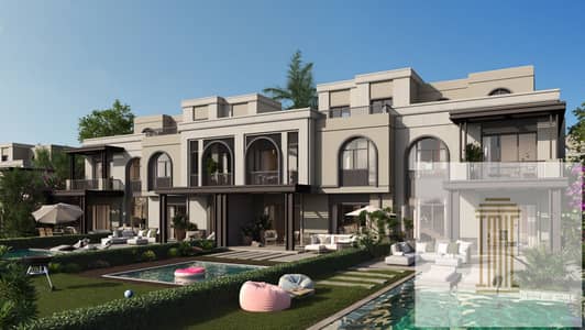 6 Bedroom Villa for Sale in New Cairo, Cairo - Copy of Townhouse A back day. jpg
