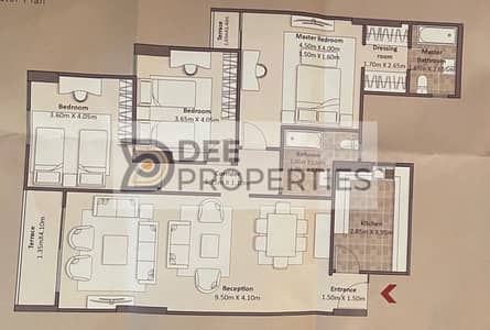 فلیٹ 3 غرف نوم للبيع في سموحة، الإسكندرية - IMG-20250925-WA0007. jpg