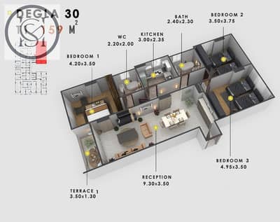 3 Bedroom Apartment for Sale in Zahraa Al Maadi, Cairo - 814b3c0a-77b0-4896-b4f2-633266da8f03. jpg
