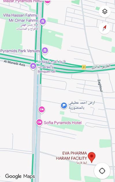 Residential Land for Sale in Mansuriyya, Giza - ارض للبيع في تقسيم الصدفي شارع ابو الهول ، كفر الجبل بالمنصورية