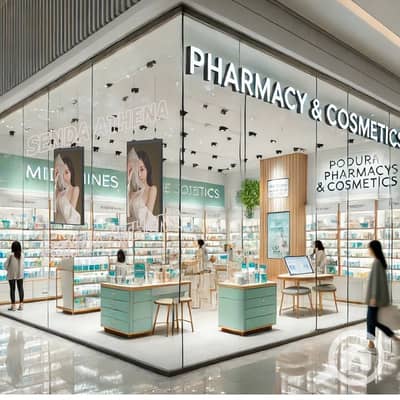 محلات تجارية  للبيع في الشيخ زايد، الجيزة - High brightness Clear Visibility Digital Window Signage Especially for Pharmacy & Beauty Store_. jpeg