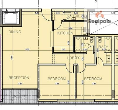 2 Bedroom Flat for Sale in Mostakbal City, Cairo - 131 - CR5-A-106. PNG