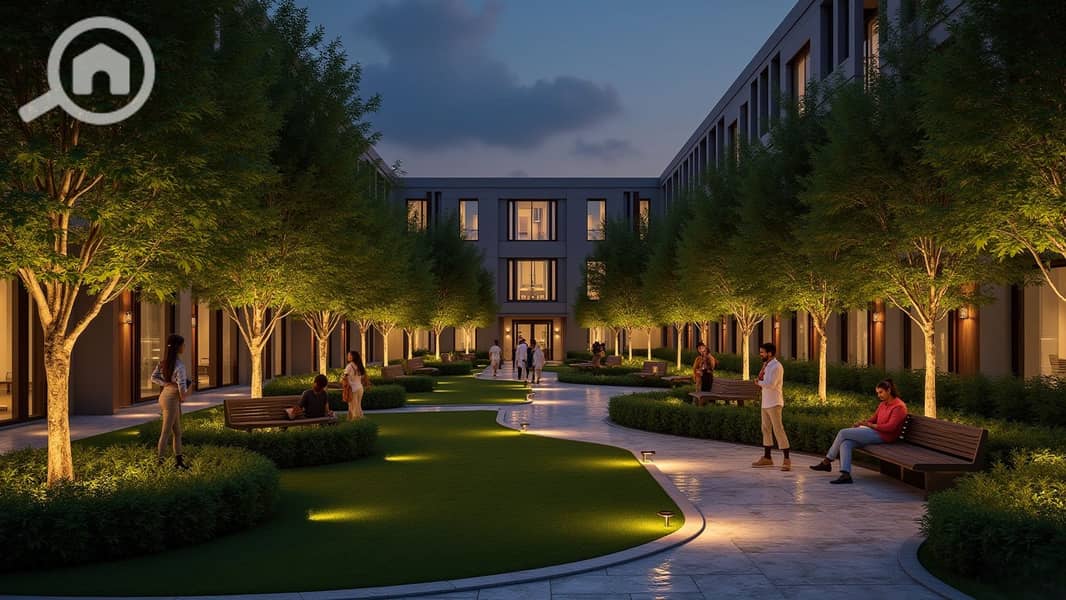 6 Courtyard at Night. png