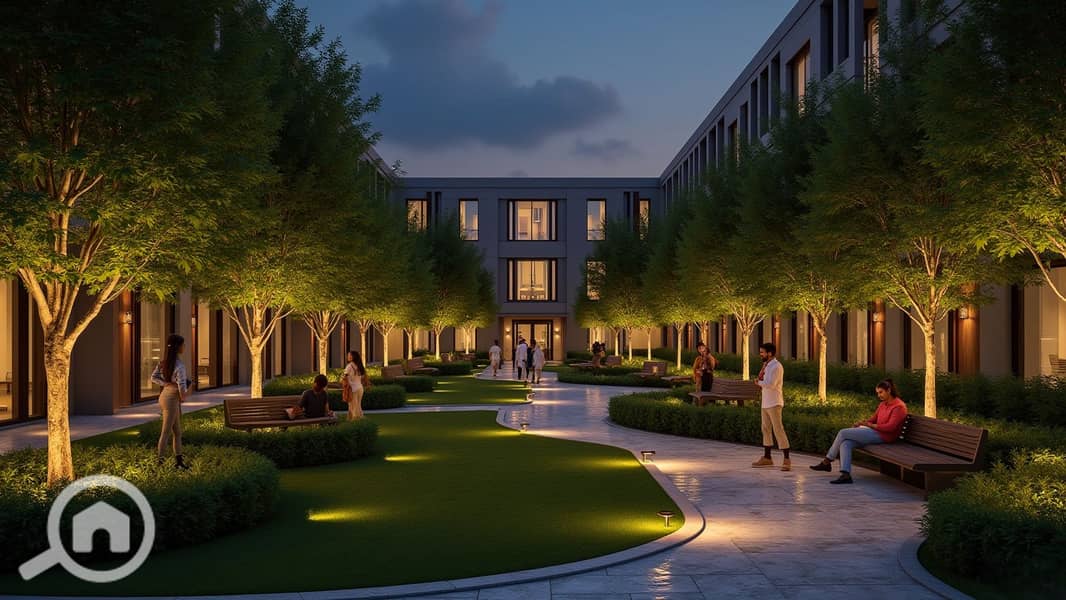 5 Courtyard at Night. png