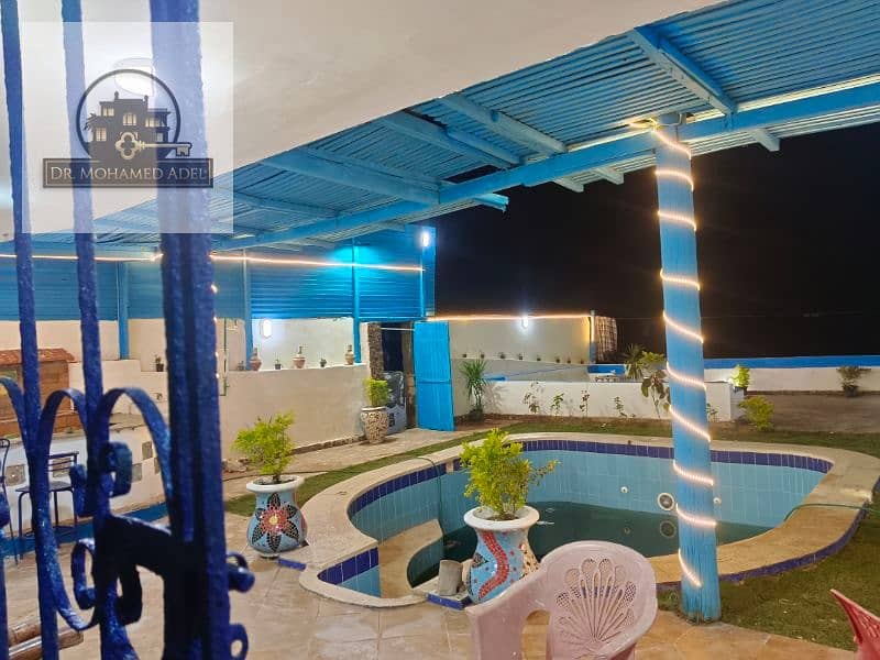 فيلابحمام سباحه عالبحر مباشرللايجاريومي شهرالعسل البيطاش عجمي اسكندريه