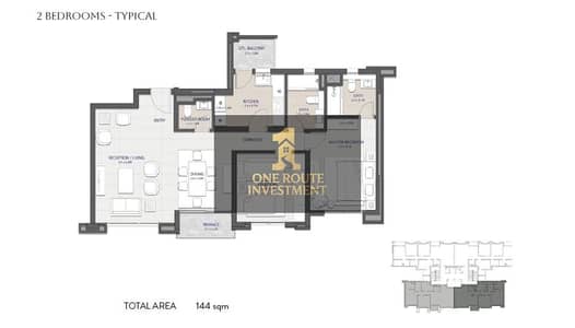 2 Bedroom Apartment for Sale in New Cairo, Cairo - 144. png