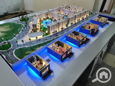2 Bedroom Chalet for Sale in North Coast, Matruh - امتلك بأقل من سعر الشركه ف البورتو ووك شاليه 60م وقسط ع 6سنوات