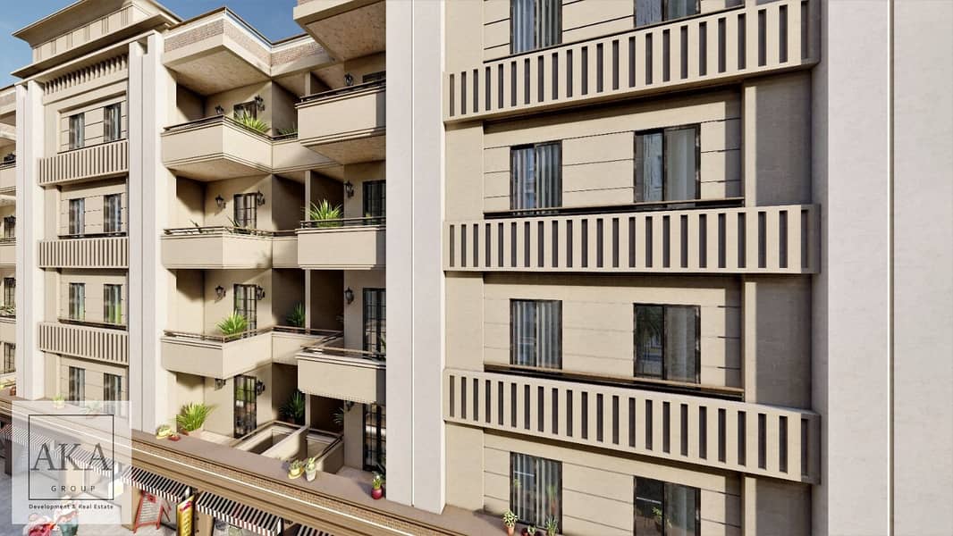 Distinctive 3-room apartment with an area of m²126 (in Aka Square) directly in the center of Hurghada