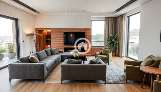 3 Bedroom Flat for Sale in Hadayek October, Giza - Professional real estate photography of a sophi. . . . png