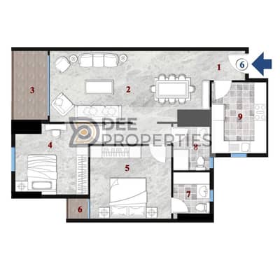 فلیٹ 2 غرفة نوم للبيع في محرّم بيك، الإسكندرية - IMG-20251012-WA0019. jpg