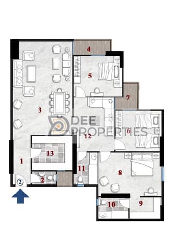 3 Bedroom Apartment for Sale in Moharam Bik, Alexandria - IMG-20251012-WA0020. jpg
