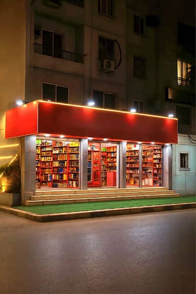 محلات تجارية  للبيع في العجوزة، الجيزة - شارع السودان تقاطع احمد عرابى المهندسين على الشارع الرئيسى