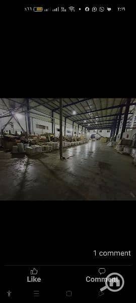 مستودع  للايجار في العامرية، الإسكندرية - مخزن للايجار 1800 م بمرغم الصناعيه علي الشارع الرئيسي