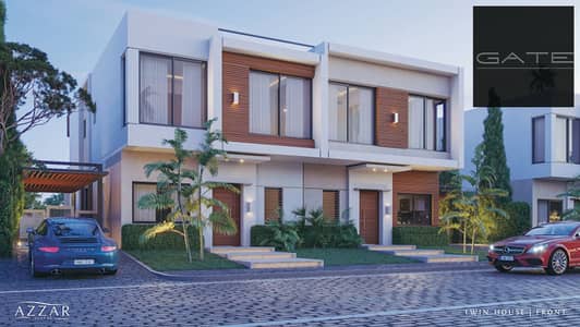 3 Bedroom Townhouse for Sale in North Coast, Matruh - Twin-House-in-Azzar-North-Coast. png