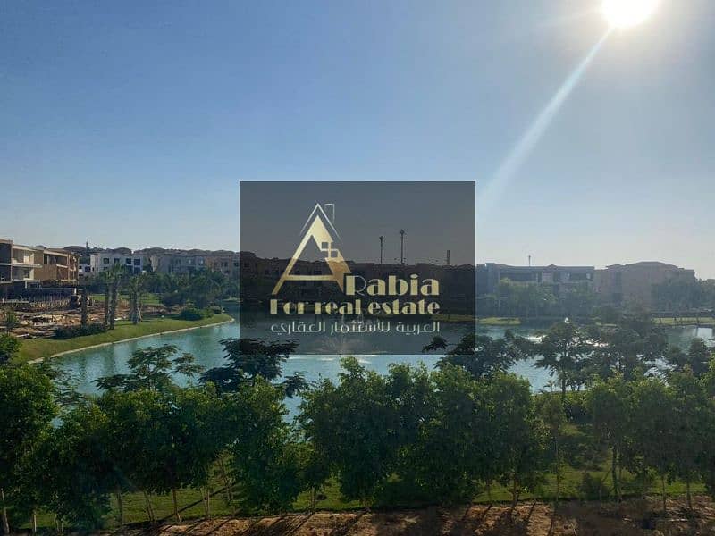 unique view on large lake_villa 1400 in lake view compound