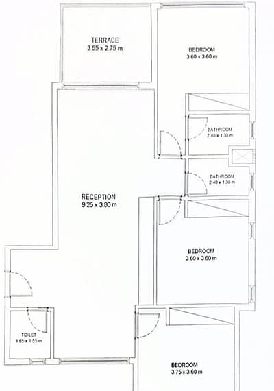 3 Bedroom Chalet for Sale in North Coast, Matruh - lay out. JPG 3 Bedroom Chalet for Sale in North Coast, Matruh - lay out. JPG