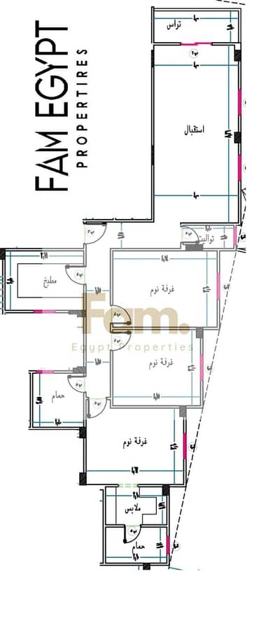 3 Bedroom Apartment for Sale in New Cairo, Cairo - 200m front left. jpeg