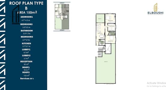 3 Bedroom Roof for Sale in New Cairo, Cairo - 25. jpg