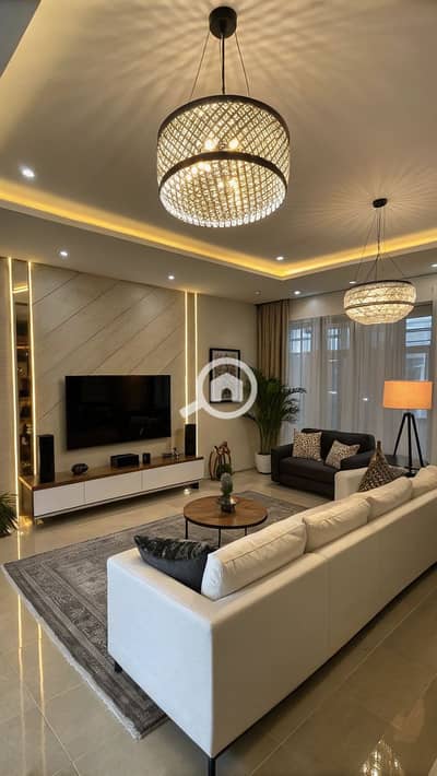 2 Bedroom Apartment for Sale in New Cairo, Cairo - 29 Dreamy Cozy Lighting Living Room Ideas for the Ultimate Comfort. jpg