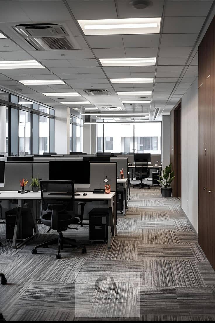 6 Modern & Stylish Hybrid Office Workspace Design. jpeg