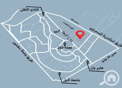 أرض سكنية  للبيع في الشيخ زايد، الجيزة - map. png