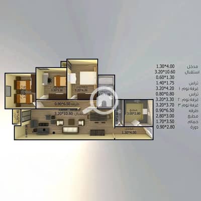 3 Bedroom Flat for Sale in Smoha, Alexandria - Untitled-2_0000_Generative Fill. jpg