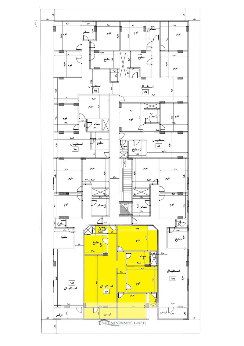159متر واجهة وسط. jpg