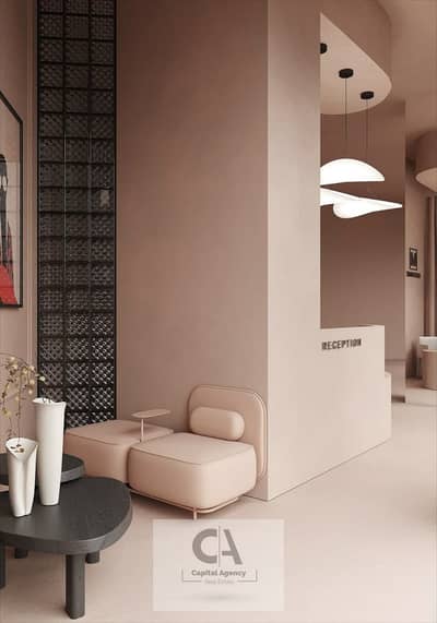 Clinic for Rent in New Cairo, Cairo - Pink Beauty Salon Reception (3). jpg