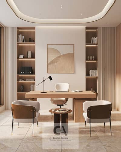 Office for Rent in New Cairo, Cairo - A minimalist modern office design inspired by the…. jpg