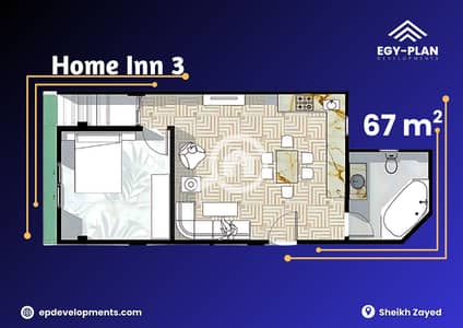 1 Bedroom Flat for Sale in Sheikh Zayed, Giza - 3. png