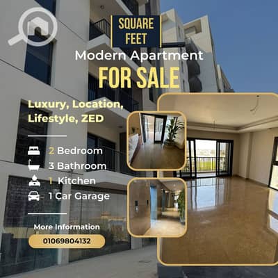 فلیٹ 2 غرفة نوم للبيع في الشيخ زايد، الجيزة - Yellow and Black Modern Professional Modern Apartment for Rent Instagram Post. png