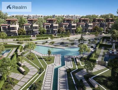 فلیٹ 2 غرفة نوم للبيع في 6 أكتوبر، الجيزة - cam07-semi bird pool. jpg