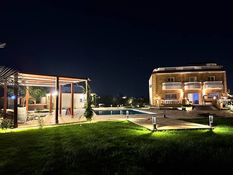 افخم فيلا بكمبوند الريف الاوروبي بمساحة ٤٢٠٠م