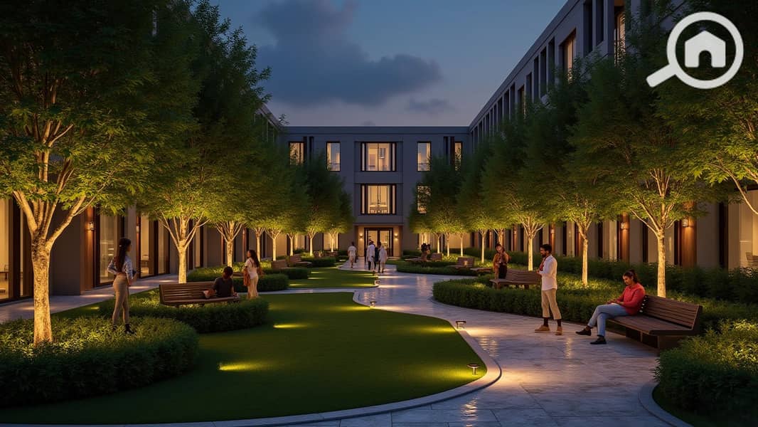 8 Courtyard at Night. png