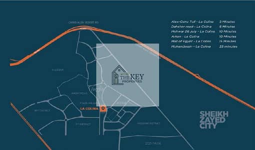 3 Bedroom Flat for Sale in Sheikh Zayed, Giza - موقع-كمبوند-لا-كولينا-الشيخ-زايد. jpg