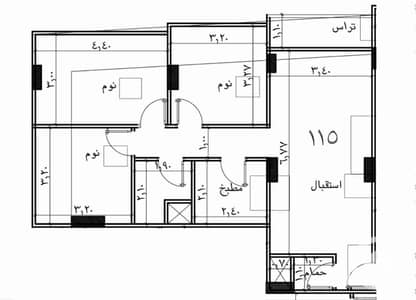 شقة 3 غرف نوم للبيع في حدائق الاهرام، الجيزة - 1000258923. jpg