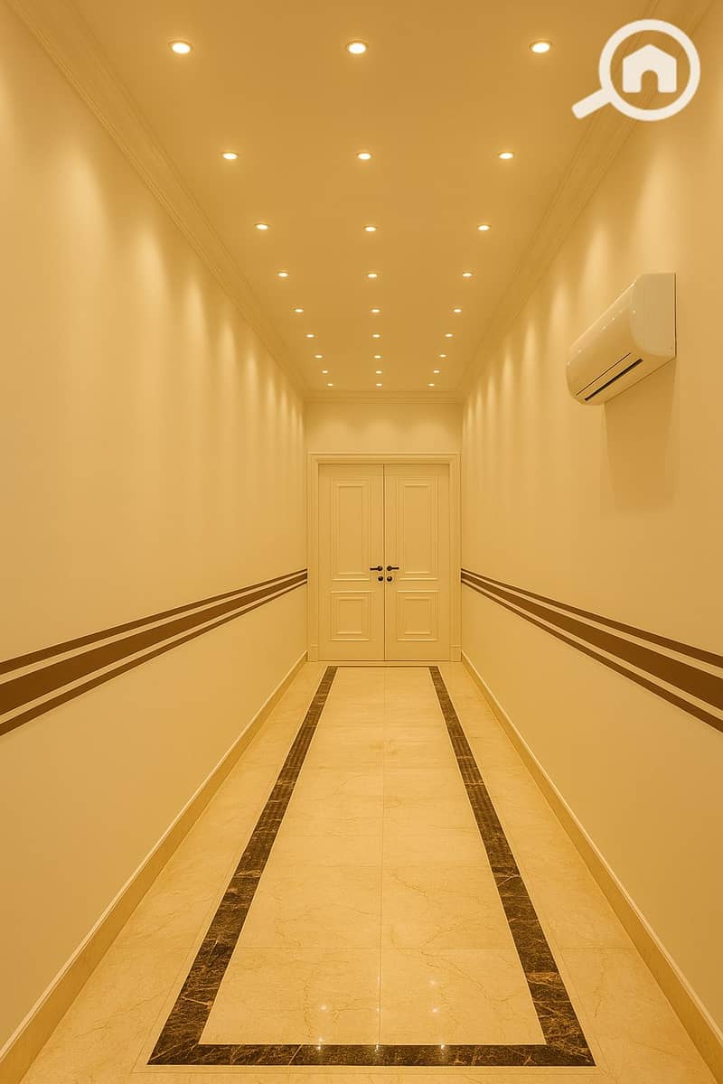 5 Elegant Modern Hallway with Double Doors. png