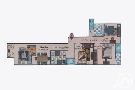 فلیٹ 3 غرف نوم للبيع في سيدي بشر، الإسكندرية - 2. jpg