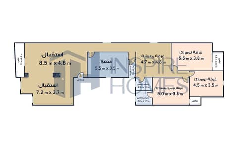شقة 4 غرف نوم للبيع في جليم، الإسكندرية - W. M. jpg