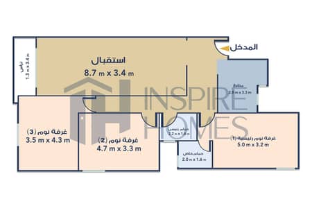 3 Bedroom Apartment for Sale in Smoha, Alexandria - W. M2. jpg