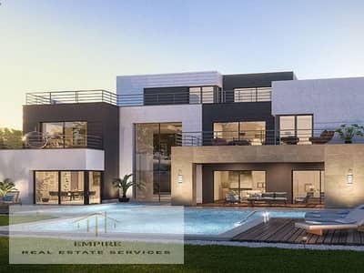 فیلا 7 غرف نوم للبيع في القاهرة الجديدة، القاهرة - type-a-backyard. jpg