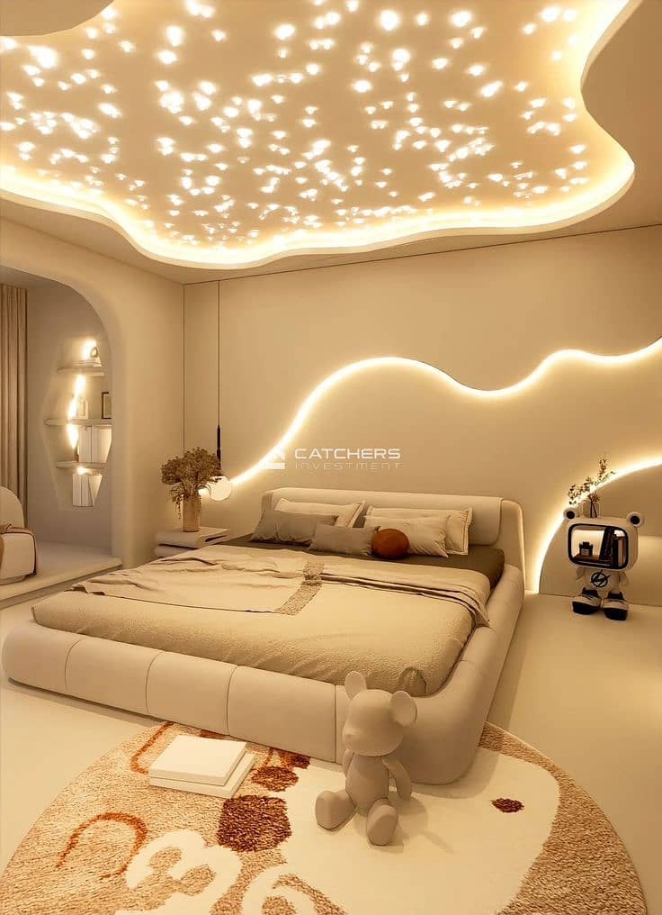 10 Luxurious Bedroom with Classic Chandelier. jpeg