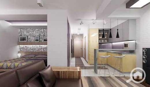 فلیٹ 1 غرفة نوم للبيع في 6 أكتوبر، الجيزة - dizajn-studii-ploshchadyu-27-kv-m-59. jpg