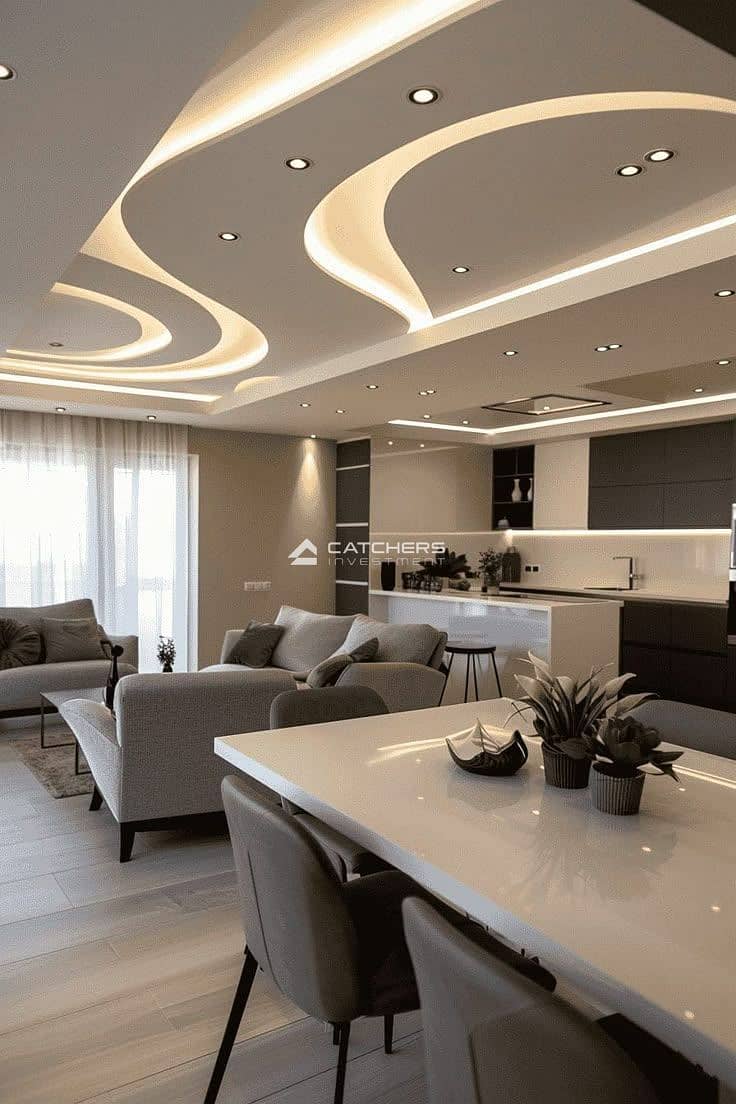 4 32 Simple Modern Gypsum Ceiling Design Ideas. jpeg