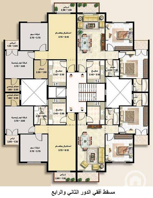 9 elrehab-apartments-level-10-model-A2-A2_3. JPG