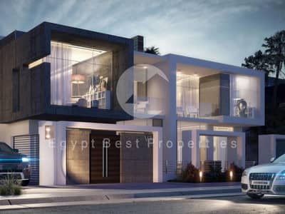 5 Bedroom Villa for Sale in New Capital City, Cairo - exterior-modern-style-night--la-vista-city-new-capital-1jpeg-1200x900. jpg