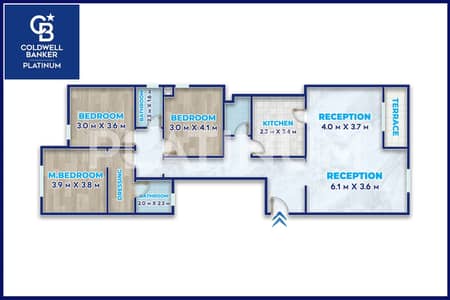 فلیٹ 3 غرف نوم للبيع في محرّم بيك، الإسكندرية - 200049. png